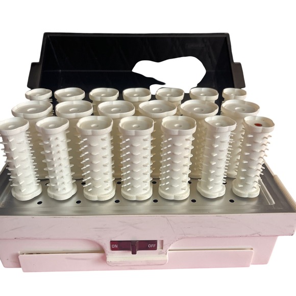 Sears Electric Hair Setter Curler Set 20 Rollers‎ with Clips Vintage Retro Style - Picture 3 of 16